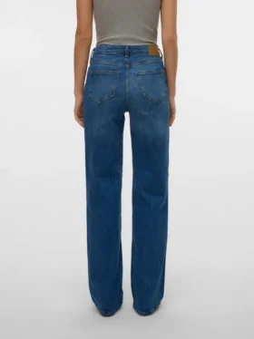 Vmmelisa Mid Rise Wide Leg Fit Jeans