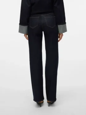 Vmmelisa Mid Rise Wide Leg Fit Jeans
