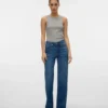 Vmmelisa Mid Rise Wide Leg Fit Jeans