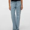 Vmmelisa Mid Rise Wide Leg Fit Jeans