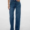 Vmmelisa Mid Rise Wide Leg Fit Jeans