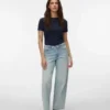 Vmmilou Mid Waist Wide Leg Fit Jeans