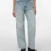 Vmmilou Mid Waist Wide Leg Fit Jeans