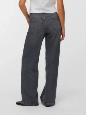 Vmmira Mid Rise Wide Fit Jeans