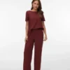 Vmmymilo Mid Waist Trousers