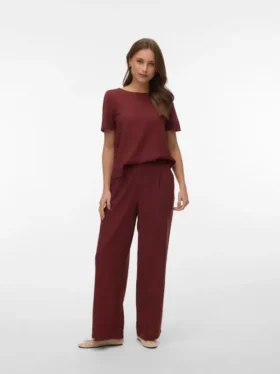 Vmmymilo Mid Waist Trousers