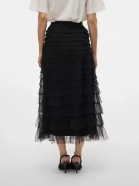 Vmnaja Mid Waist Long Skirt