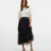 Vmnaja Mid Waist Long Skirt