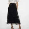 Vmnaja Mid Waist Long Skirt