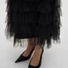 Vmnaja Mid Waist Long Skirt
