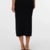 Vmnancy Mid Waist Long Skirt