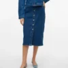 Vmnatty Mid Waist Midi Skirt