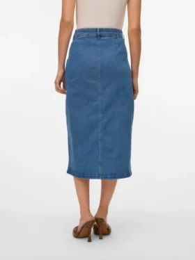 Vmnatty Mid Waist Midi Skirt