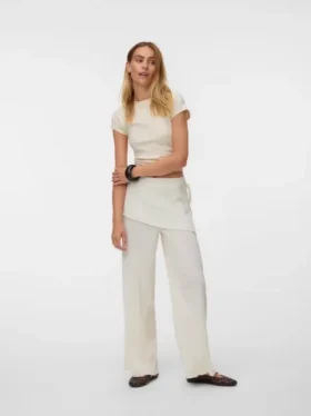 Vmnora Mid Waist Trousers