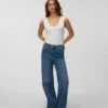Vmolivia High Rise Wide Leg Fit Jeans