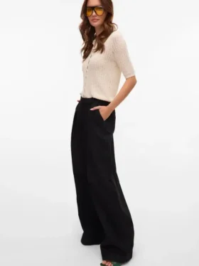 Vmpennie High Rise Wide Leg Fit Jeans