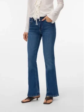 Vmphoebe Mid Rise Flared Fit Jeans