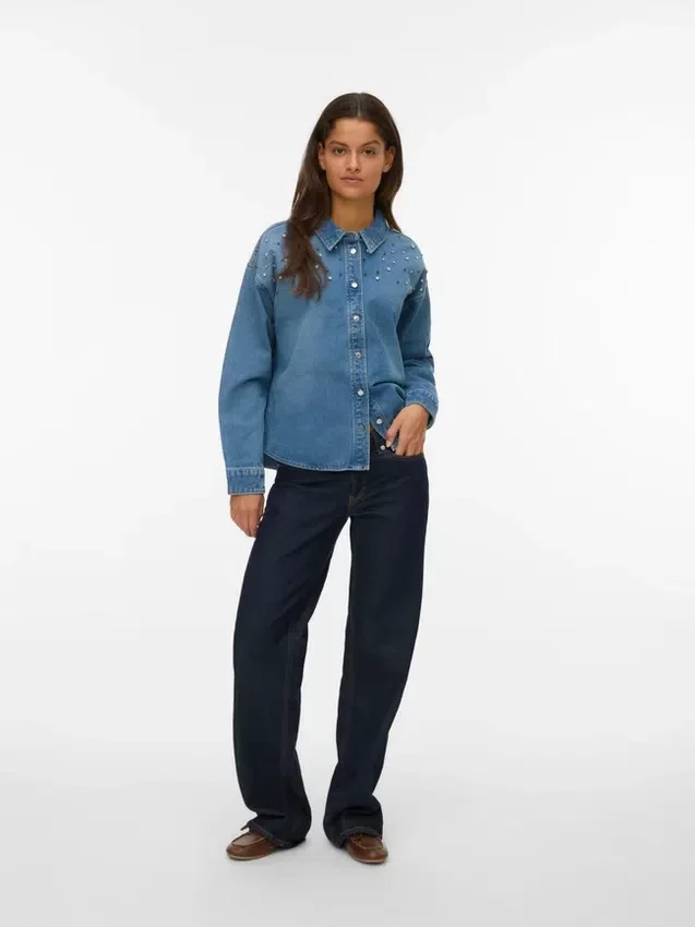 Vmpixie Denim Shirt Vmpixie Denim Shirt