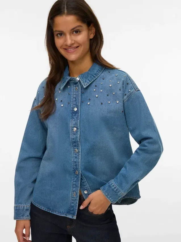 Vmpixie Denim Shirt Vmpixie Denim Shirt