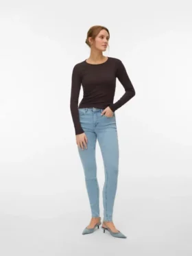 Vmpolly Mid Rise Skinny Fit Jeans