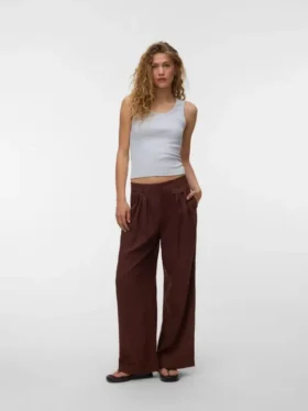 Vmpolly Mid Waist Trousers