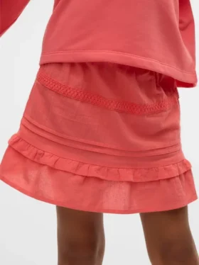 Vmpretty Mid Waist Short Skirt