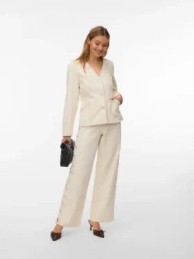 Vmrae High Rise Wide Leg Fit Jeans