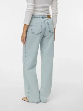 Vmrancy Mid Rise Wide Leg Fit Jeans