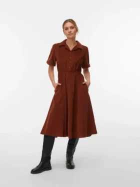 Vmray Corduroy Midi Dress