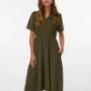 Vmray Corduroy Midi Dress