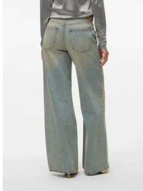 Vmremy Mid Rise Wide Leg Fit Jeans