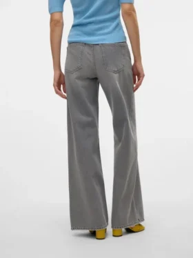 Vmremy Mid Rise Wide Leg Fit Jeans