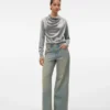 Vmremy Mid Rise Wide Leg Fit Jeans