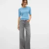 Vmremy Mid Rise Wide Leg Fit Jeans