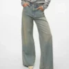 Vmremy Mid Rise Wide Leg Fit Jeans