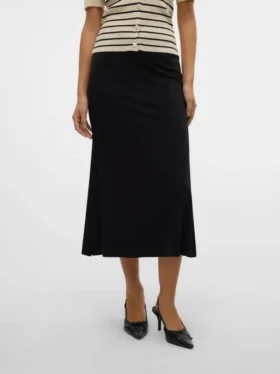 Vmroper Mid Waist Midi Skirt