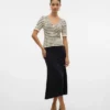 Vmroper Mid Waist Midi Skirt