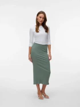 Vmruby Mid Waist Long Skirt