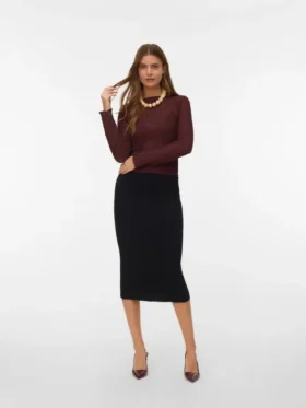 Vmsaba Mid Waist Long Skirt