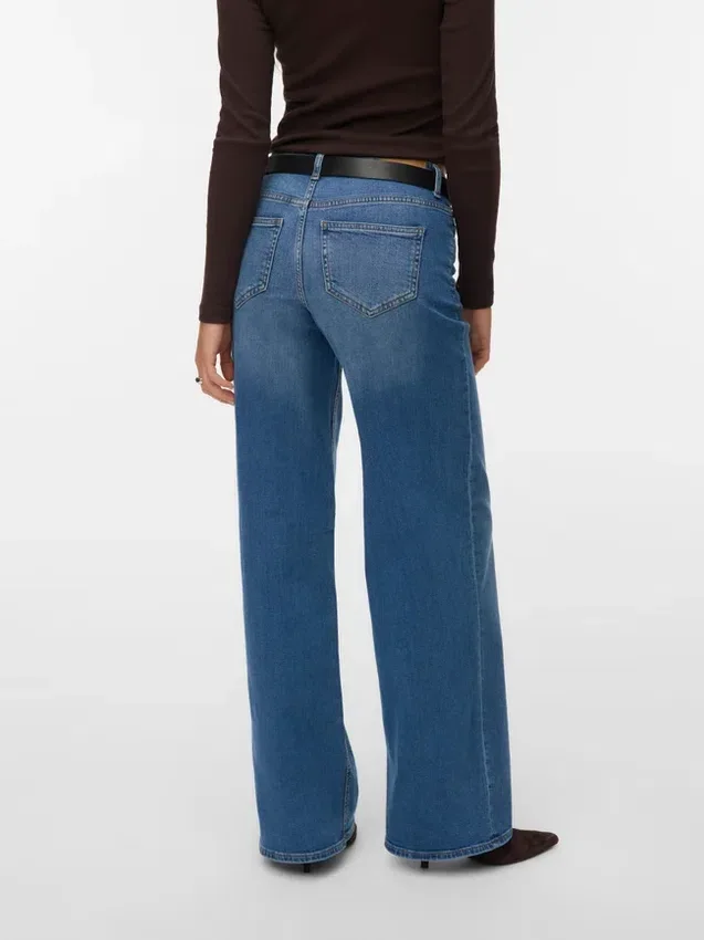 Vmsandie-Stretch Mid Rise Wide Leg Fit Jeans Vmsandie-Stretch Mid Rise Wide Leg Fit Jeans