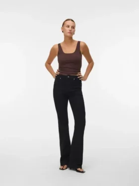Vmselina High Rise Flared Fit Jeans