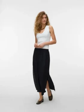 Vmsiena Mid Waist Long Skirt