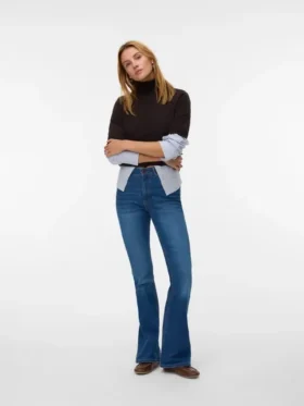 Vmsiga High Rise Flared Fit Jeans