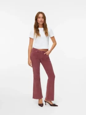 Vmsigi Low Rise Corduroy Trousers