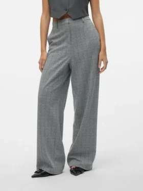 Vmsilva Mid Waist Trousers
