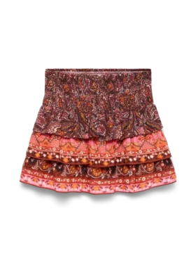 Vmswip Mid Waist Short Skirt