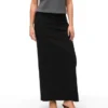 Vmtami Mid Waist Long Pinstripe Skirt