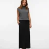 Vmtami Mid Waist Long Pinstripe Skirt