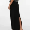 Vmtami Mid Waist Long Pinstripe Skirt