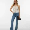 Vmtanna High Rise Flared Fit Jeans